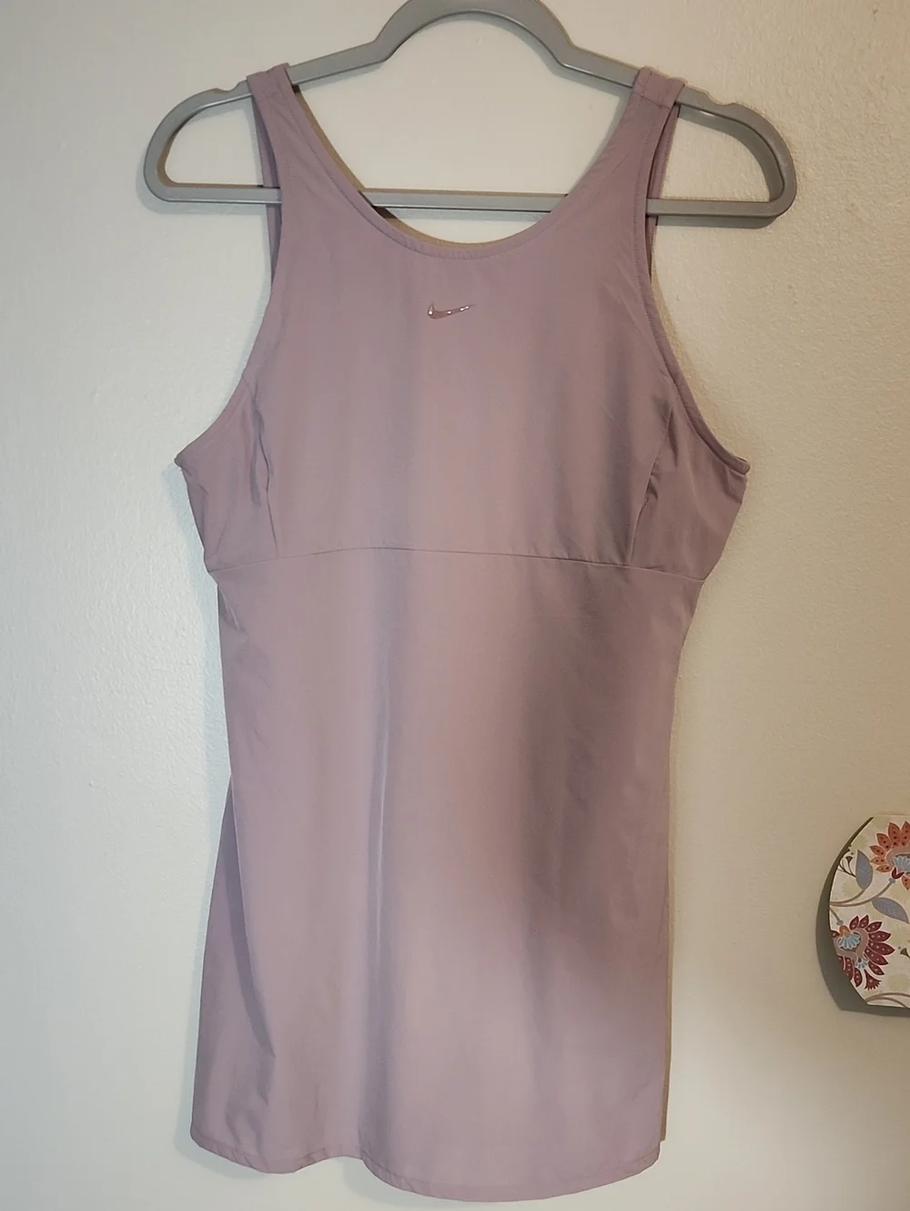 Womens  Nike Dri-FIT Bliss Training Dress, Diffused Dusty Taupe Large